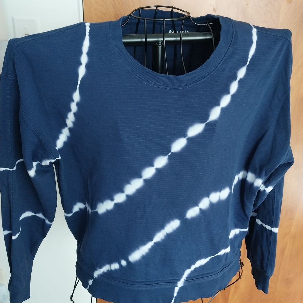 Navy Tie-Dye Crewneck Sweatshirt